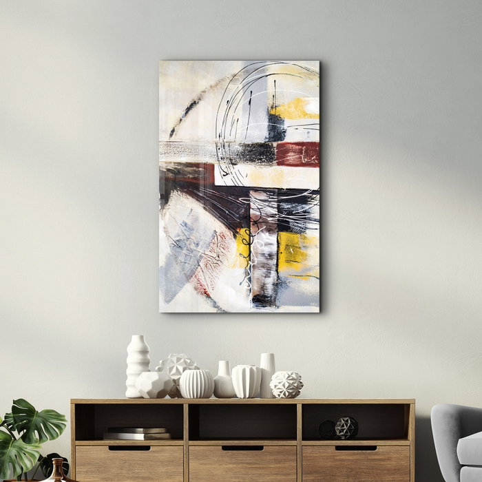 Wallity CAM-4080 Pintura Decorativa de Vidrio Templado Multicolor 46 x 72 cm Wallity CAM-4080 Pintura Decorativa de Vidrio Templado Multicolor 46 x 72 cm